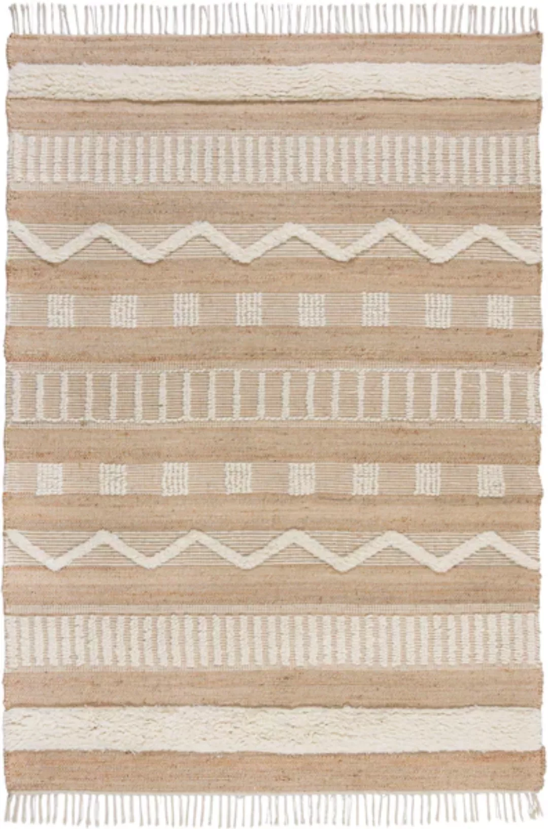 FLAIR RUGS Teppich »Medina«, rechteckig, 12 mm Höhe, Boho-Look, aus Naturfa günstig online kaufen