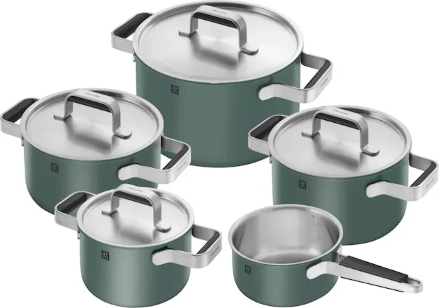 Zwilling Topf-Set »Pure«, Edelstahl 18/10, (Set, 5 tlg., 3 Kochtöpfe (16, 2 günstig online kaufen