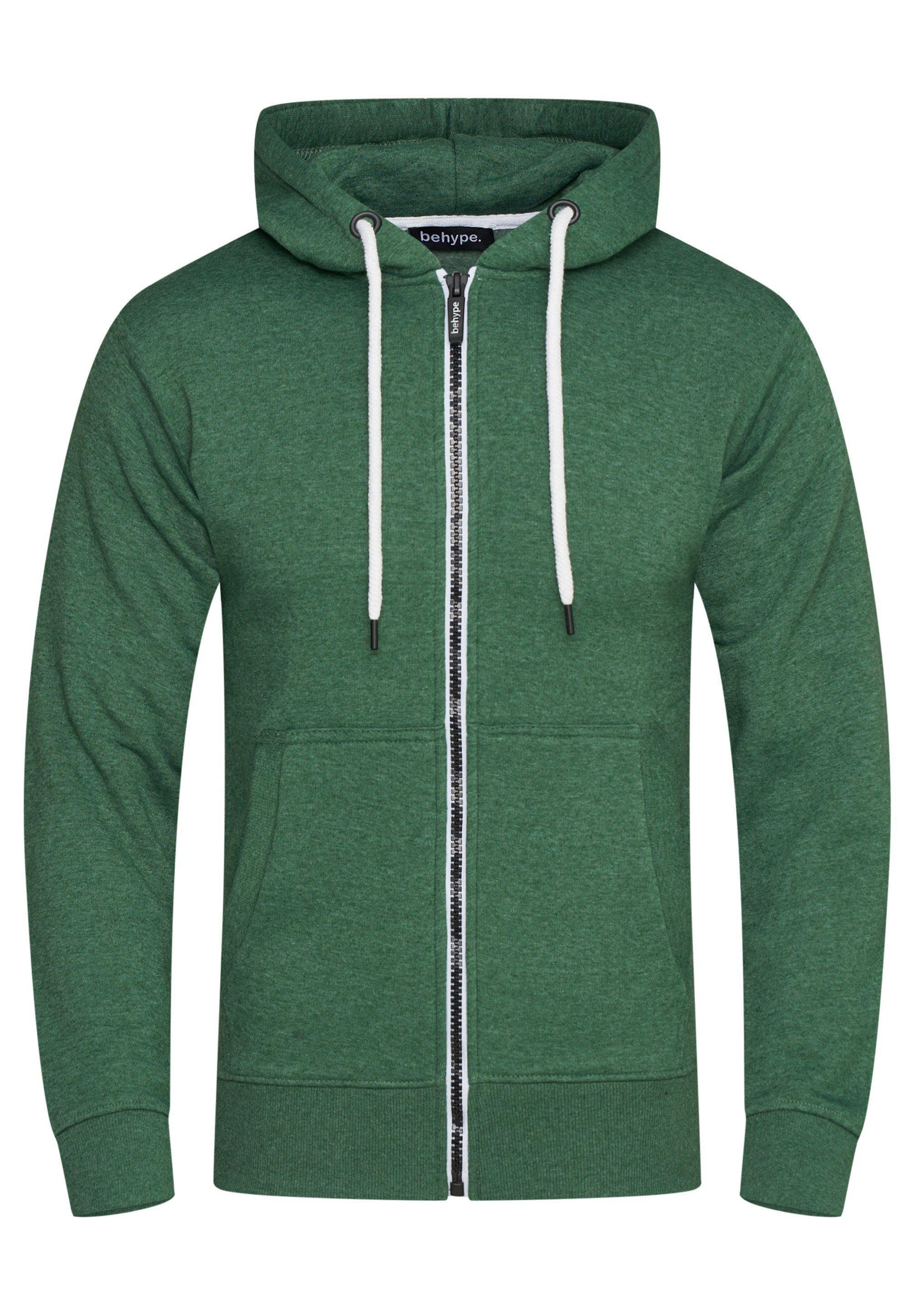 behype Kapuzensweatjacke BHSADAO Basic Kapuzenpullover Hoodie günstig online kaufen