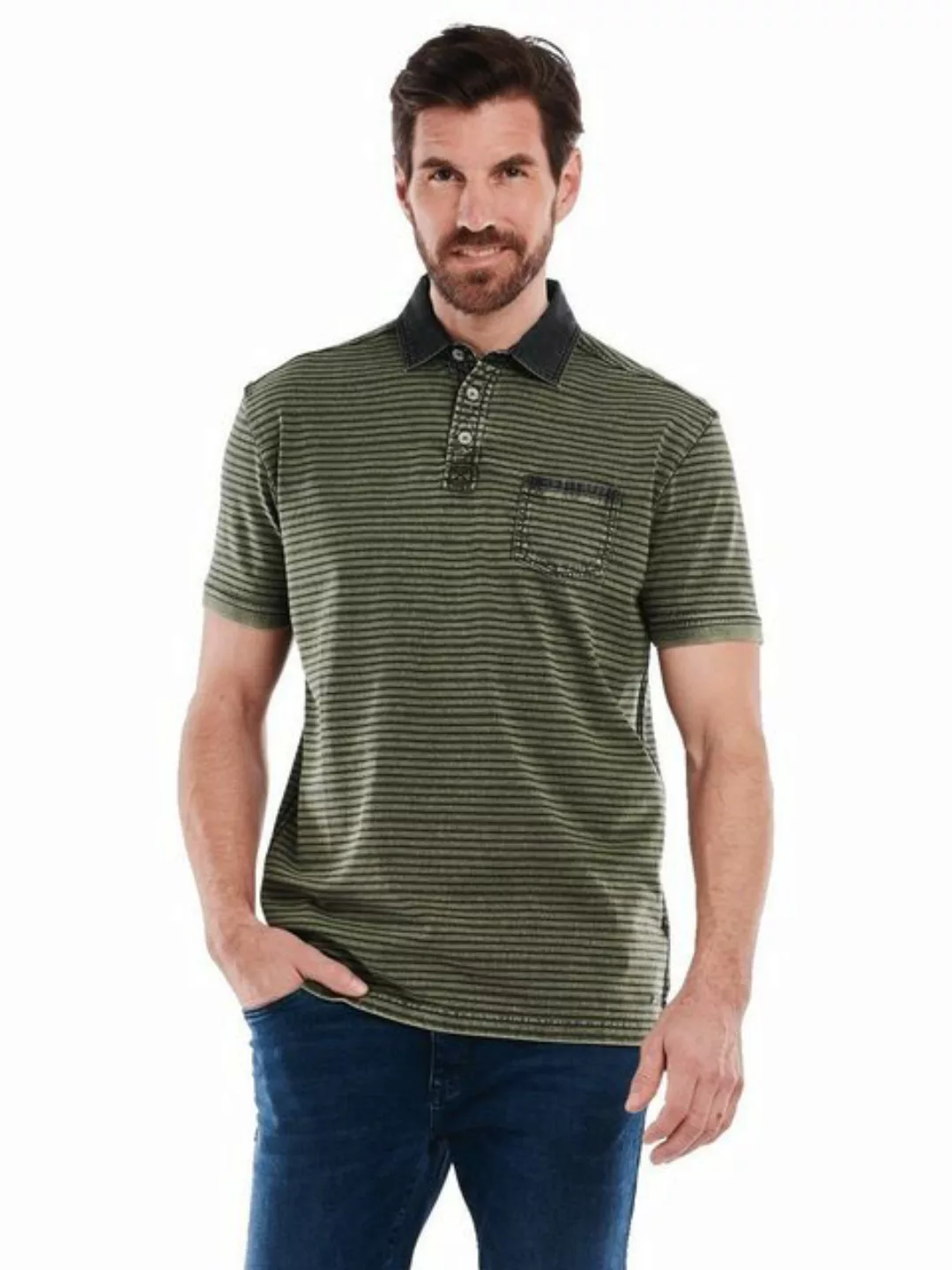 Engbers Poloshirt Polo-Shirt gestreift günstig online kaufen