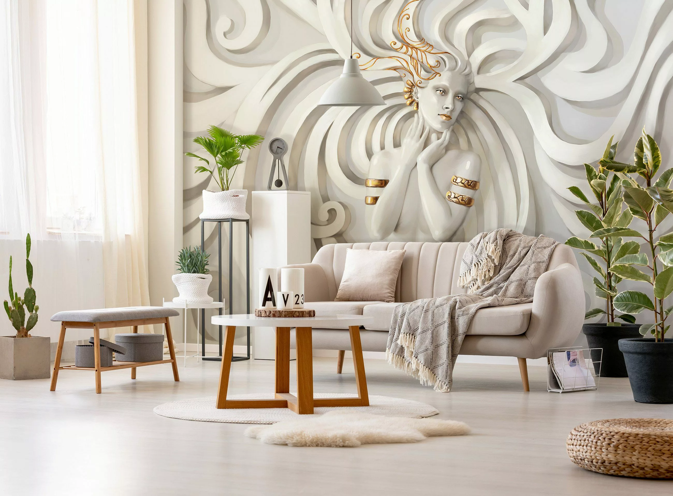 Wallarena Fototapete 3D EFFEKT Medusa Abstrakt günstig online kaufen