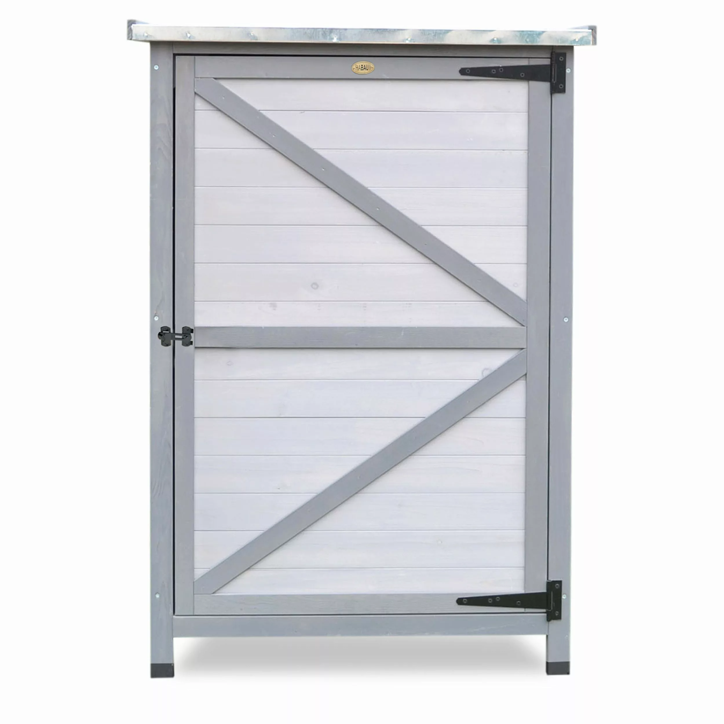 HABAU Geräteschrank Flachdach mit Blechdach, zweifarbig günstig online kaufen