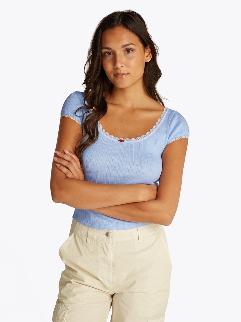 Tommy Jeans Damen T-Shirt Dw0dw20621 günstig online kaufen