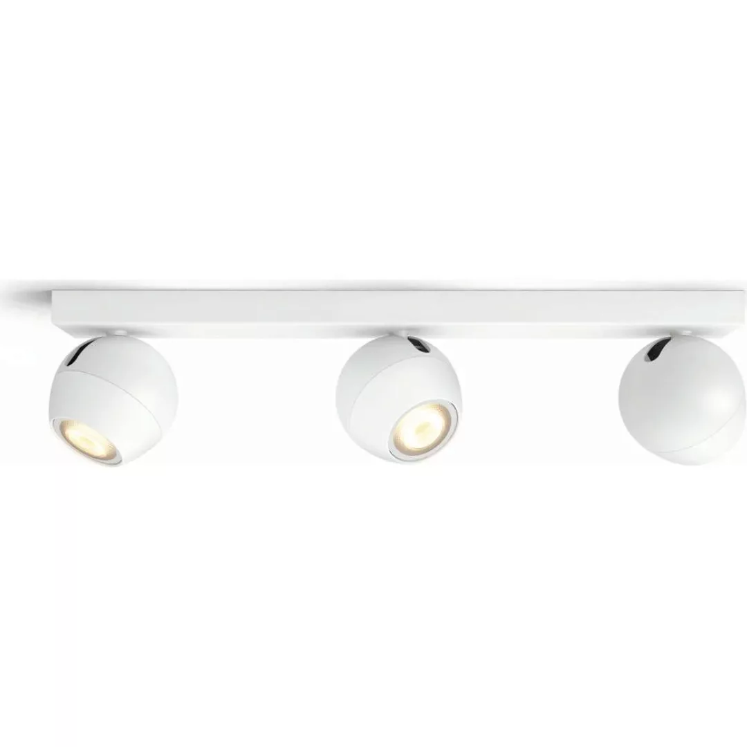 Philips Hue Bluetooth White Ambiance LED Deckenspot Buckram in Weiß 3x 5W 1 günstig online kaufen