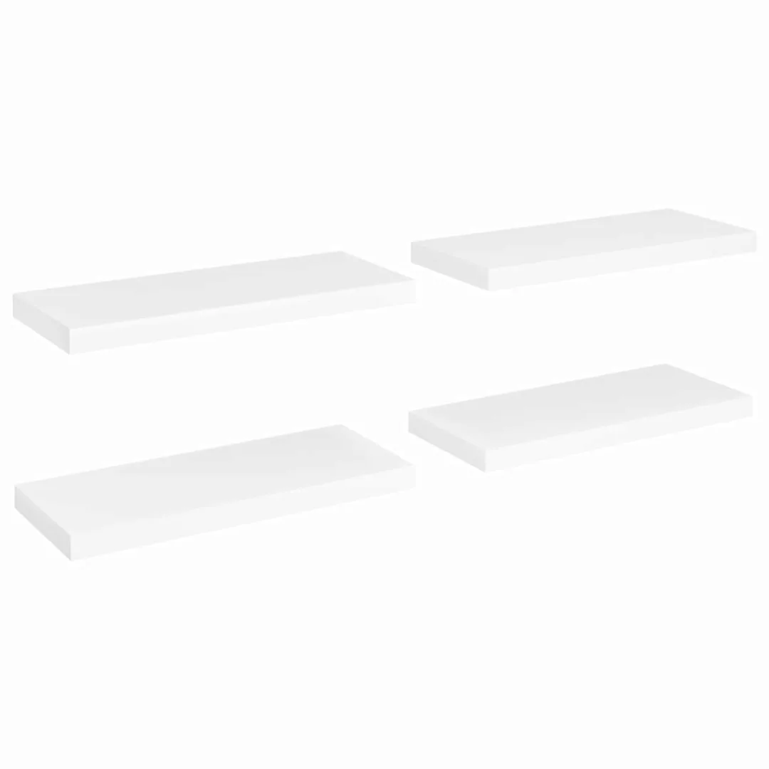 Schwebende Wandregale 4 Stk. Weiß 60x23,5x3,8cm Mdf günstig online kaufen