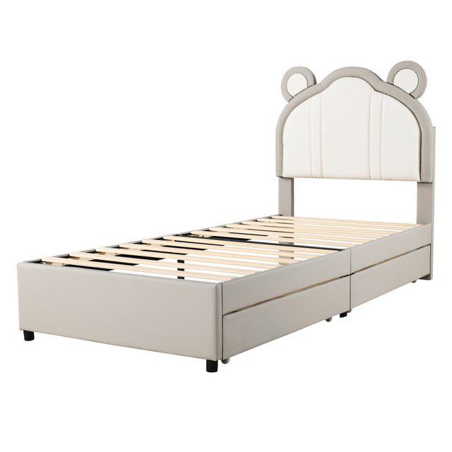 Rutaqian Einzelbett Polsterbett Kinderbett 90×200cm, mit Schublade, (zweifa günstig online kaufen