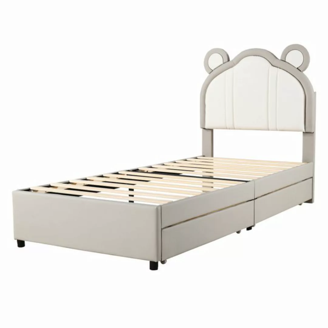 Rutaqian Einzelbett Polsterbett Kinderbett 90×200cm, mit Schublade, (zweifa günstig online kaufen