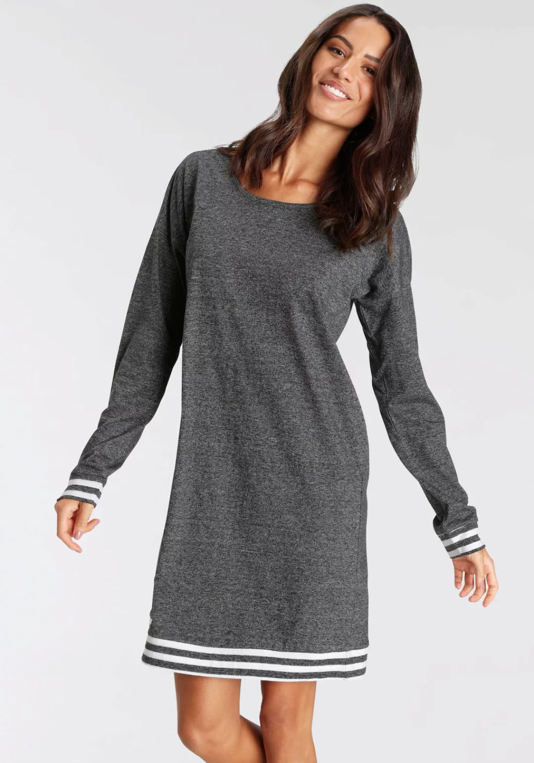 Vivance Dreams Sleepshirt, mit Streifen-Details günstig online kaufen