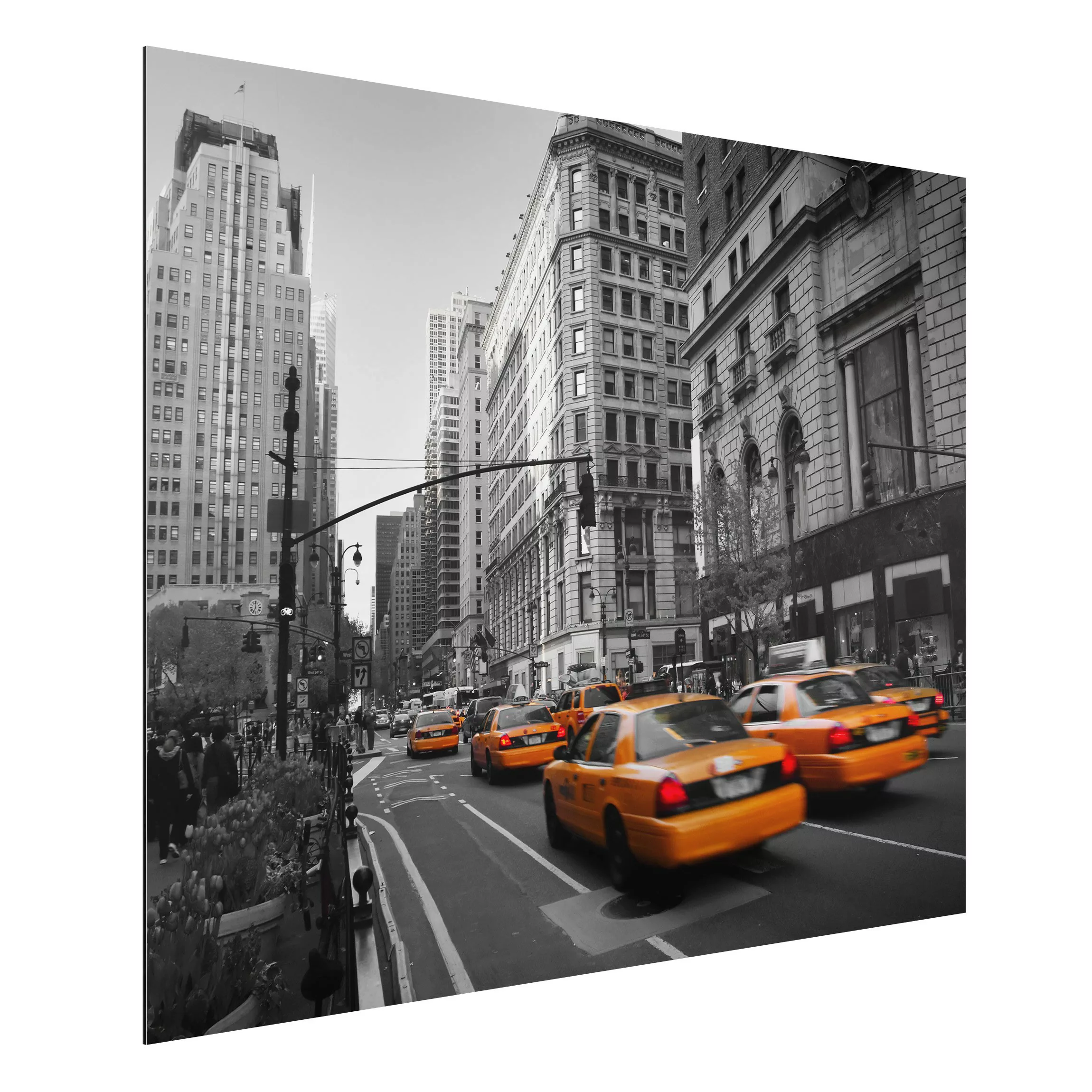 Alu-Dibond Bild Schwarz-Weiß - Querformat 4:3 NEW YORK, NEW YORK günstig online kaufen