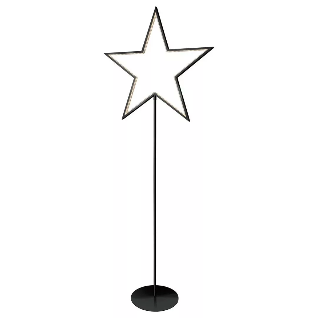LED Sternstehleuchte Lucy in Schwarz 5W 130cm günstig online kaufen