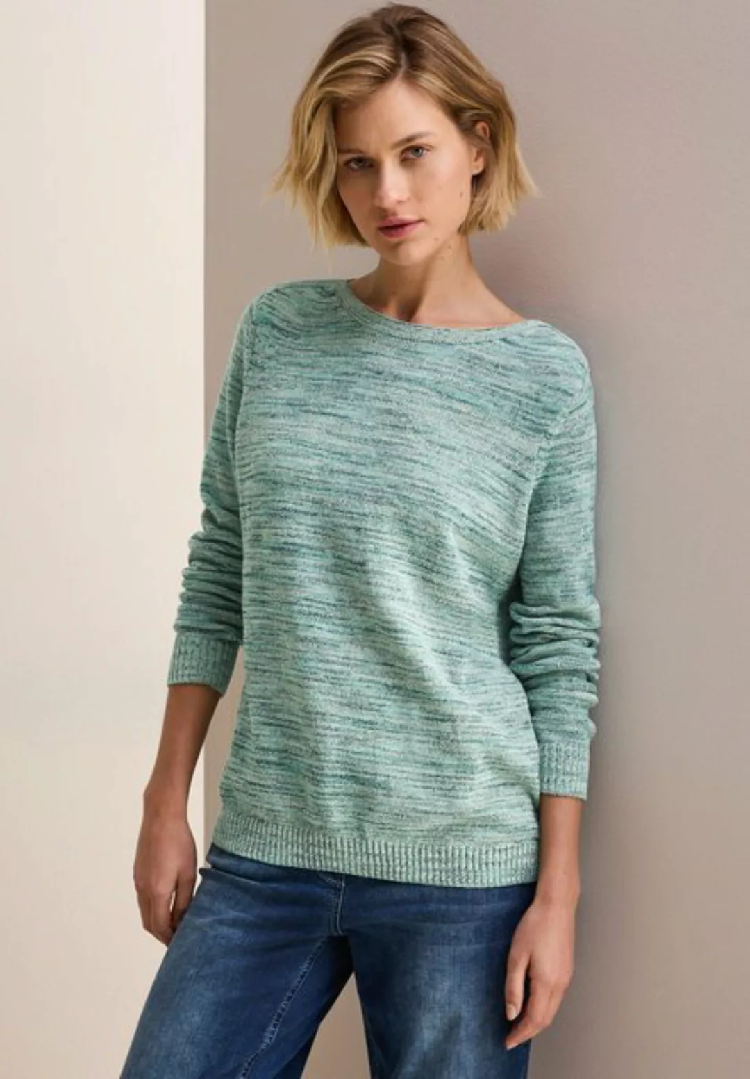 Cecil Strickpullover im Melange-Look günstig online kaufen