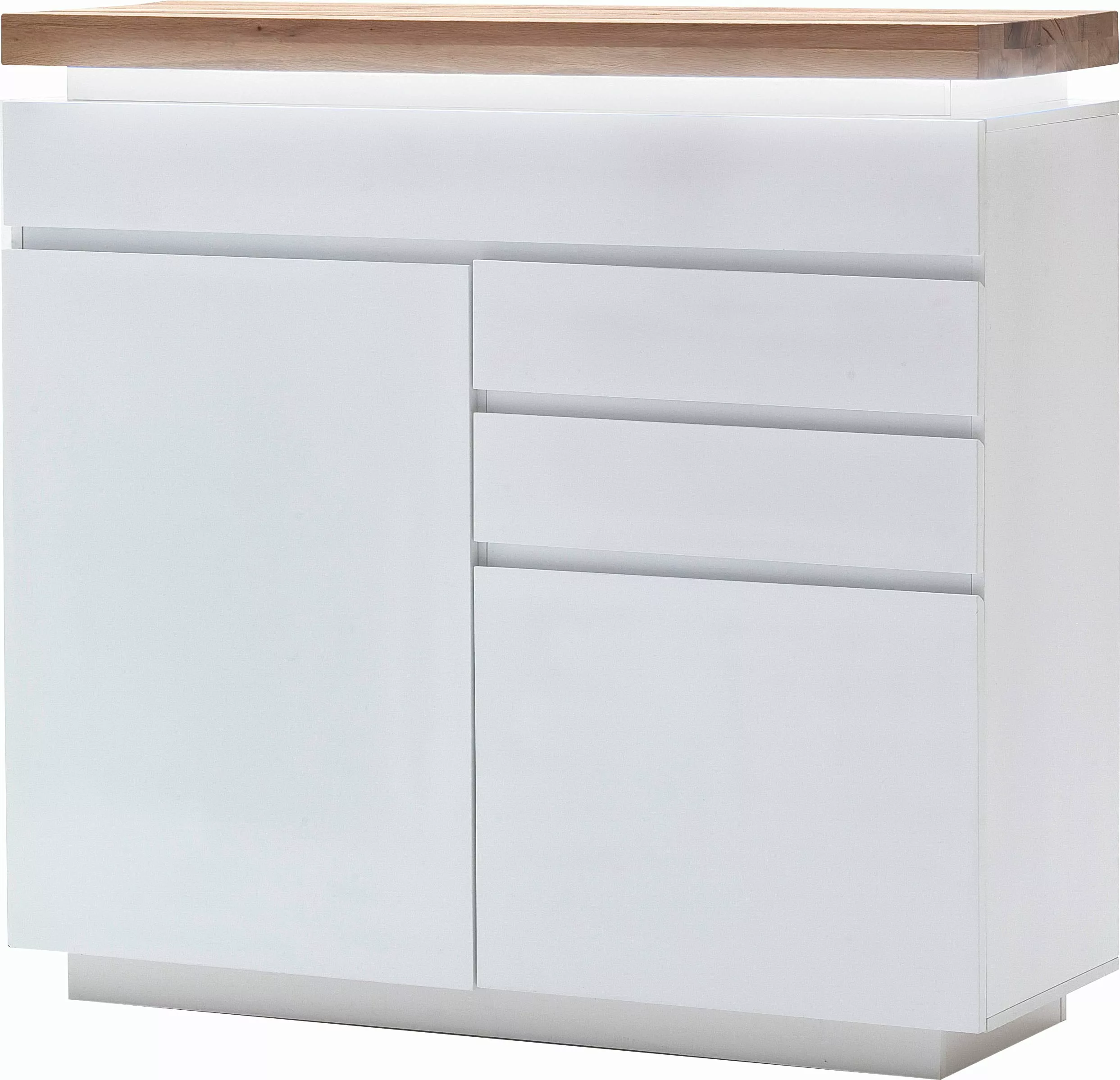 MCA furniture Sideboard "Romina", mit LED Beleuchtung weiß dimmbar, inkl. F günstig online kaufen