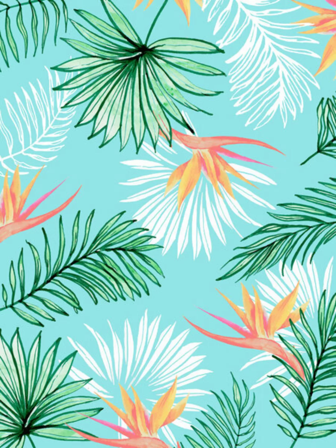 Poster / Leinwandbild - Tropic Palm günstig online kaufen