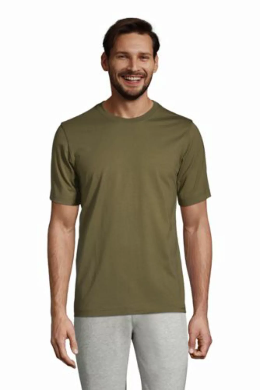 Super-T Kurzarm-Shirt, Classic Fit, Herren, Größe: L Normal, Grün, Jersey, günstig online kaufen