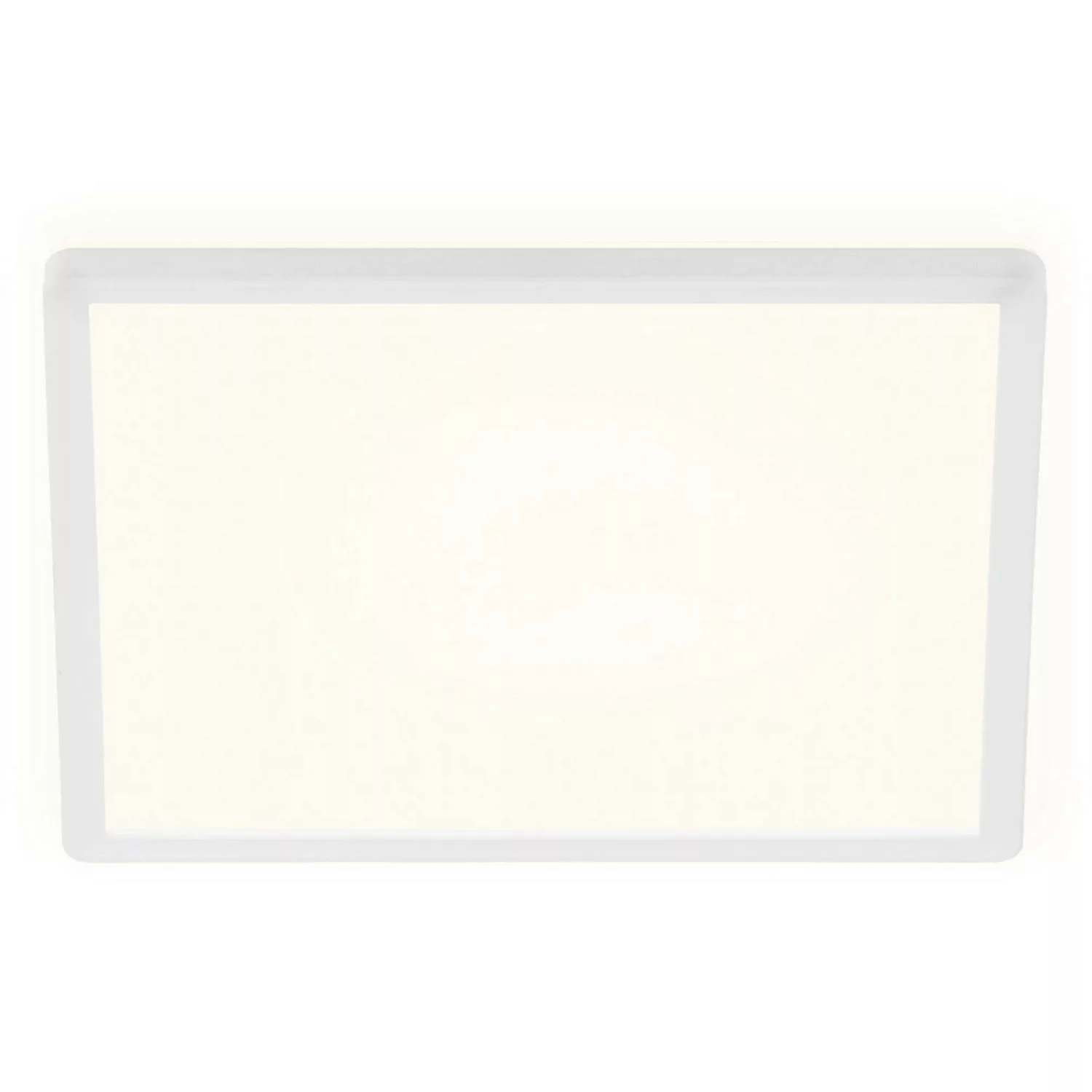 Brilo LED-Deckenleuchte Slim 18 W Eckig Weiß günstig online kaufen