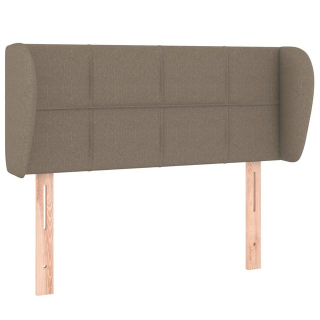 vidaXL Bett, Kopfteil mit Ohren Taupe 83x23x78/88 cm Stoff günstig online kaufen