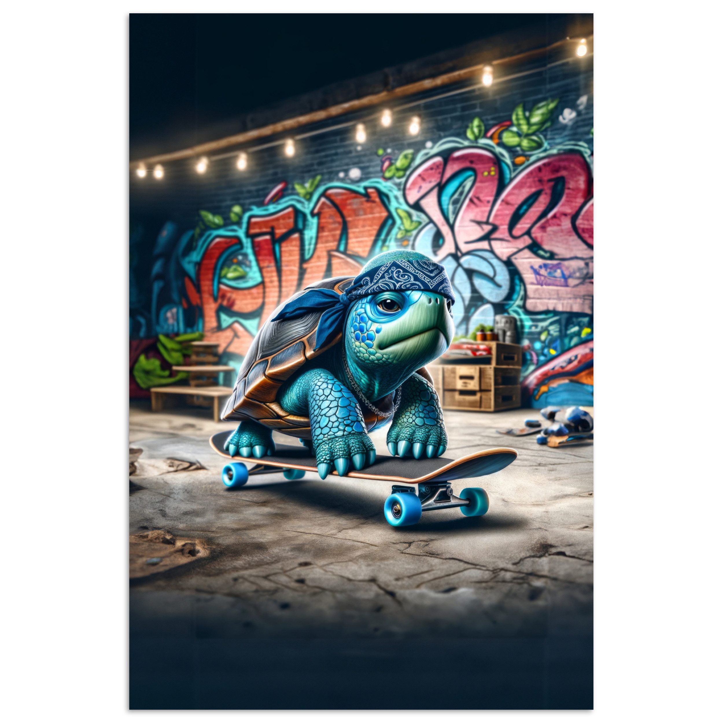 MuchoWow Poster Schildkröte - Graffiti - günstig online kaufen