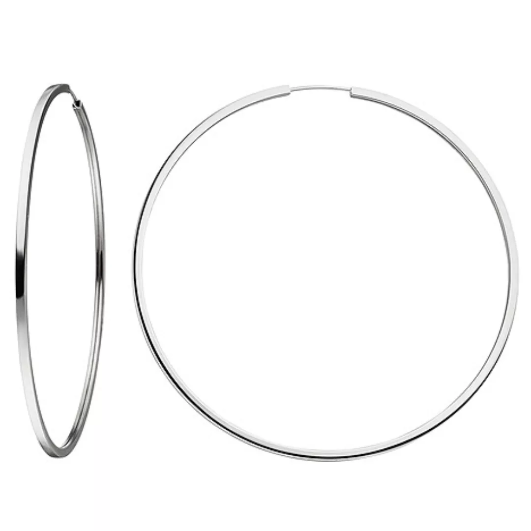 SIGO Creolen groß 925 Sterling Silber Ohrringe Durchmesser 73 mm günstig online kaufen