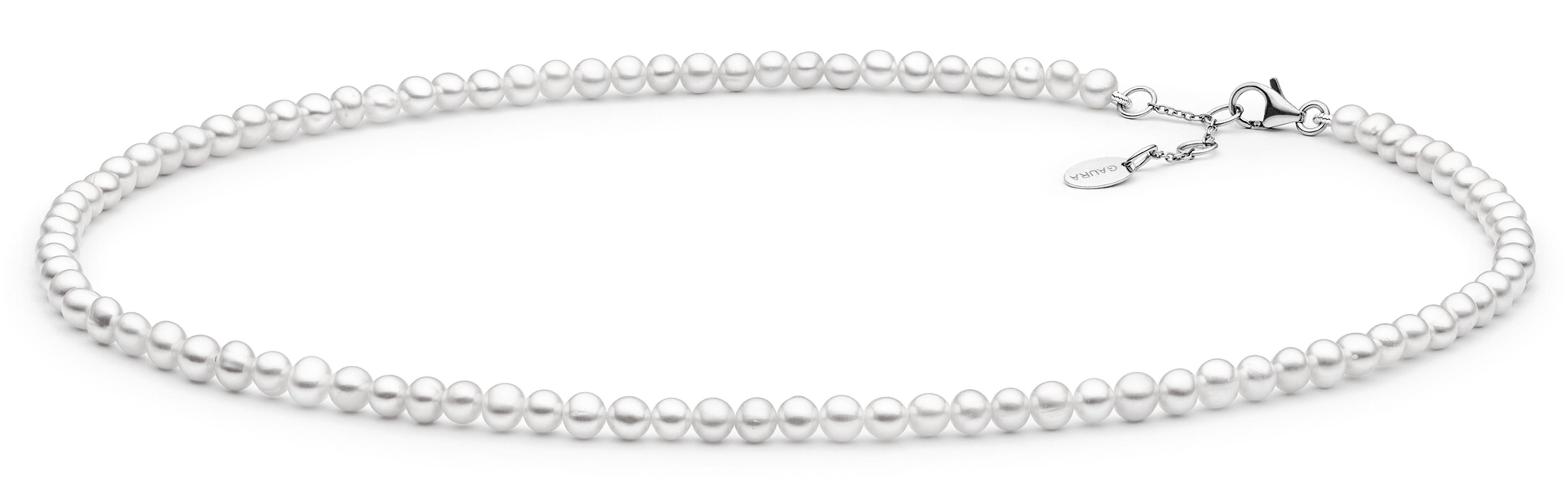 Gaura Pearls Perlenkette,klassisch, weiß, rund, 38-41 günstig online kaufen