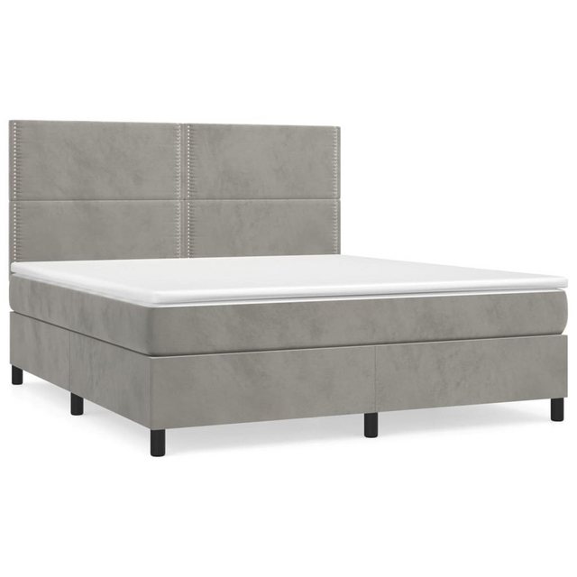 vidaXL Boxspringbett Bett Boxspringbett mit Matratze komplett Samt (180 x 2 günstig online kaufen