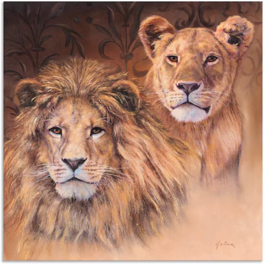 Artland Wandbild "Löwen", Wildtiere, (1 St.), als Alubild, Outdoorbild, Lei günstig online kaufen