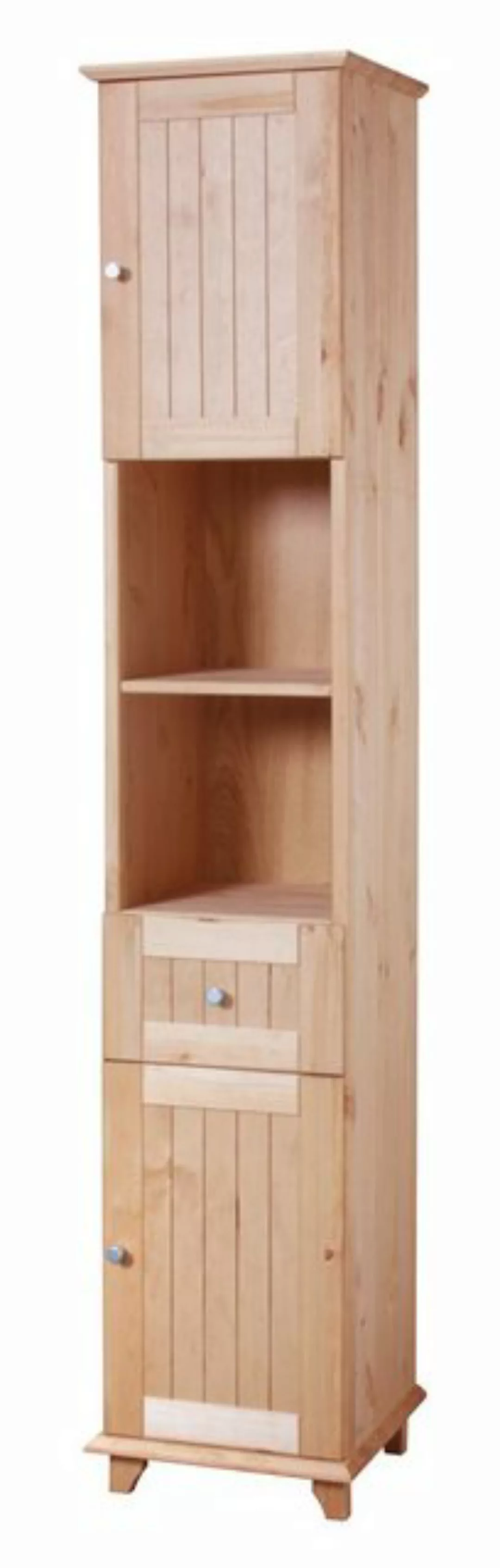 welltime Hochschrank Venezia Landhaus Breite 33 cm, aus hochwertigem Echtho günstig online kaufen