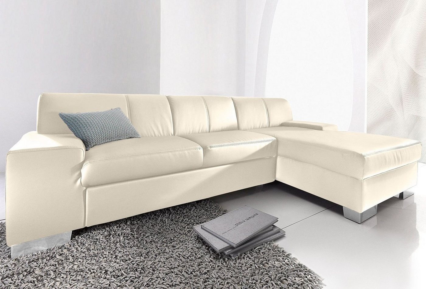 DOMO collection Ecksofa "Star L-Form", wahlweise mit Bettfunktion günstig online kaufen