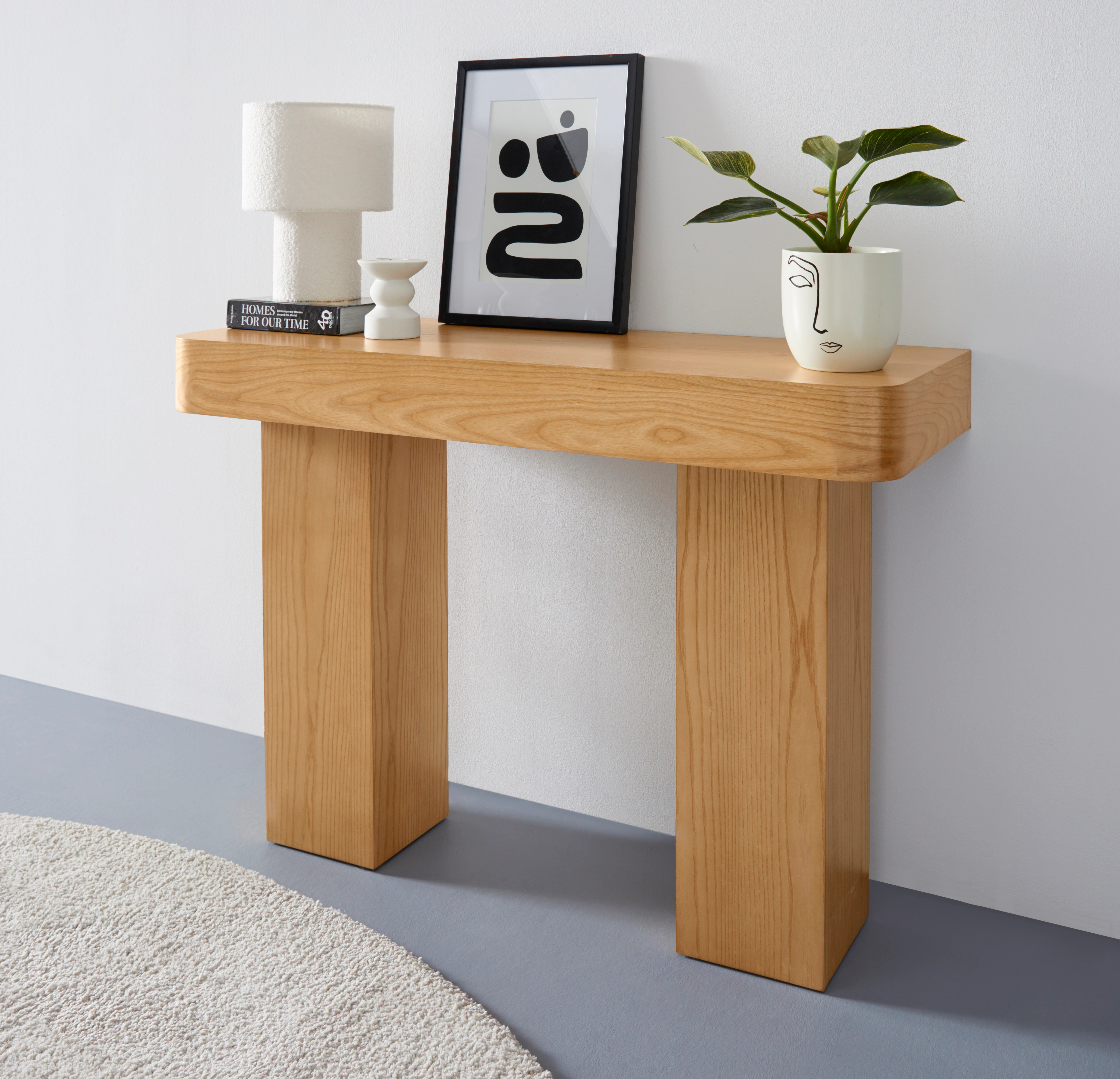 LeGer Home by Lena Gercke Konsolentisch "Selmia", massiv, in heller Holzopt günstig online kaufen