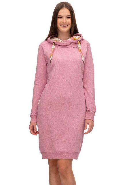 Ragwear Sweatkleid Kleid DEVVA SWEAT mit auffälligem Kordelzug günstig online kaufen