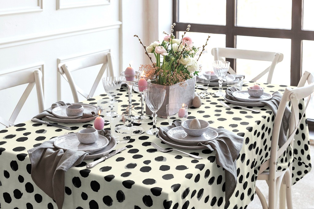Adam Tischdecke »Dots«, (1 St.), aus Bio-Baumwolle,Made in Germany günstig online kaufen