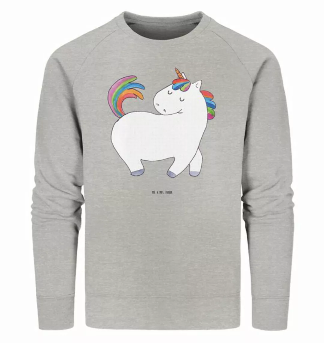 Mr. & Mrs. Panda Longpullover Größe XL Einhorn Stolzieren - Heather Grey - günstig online kaufen