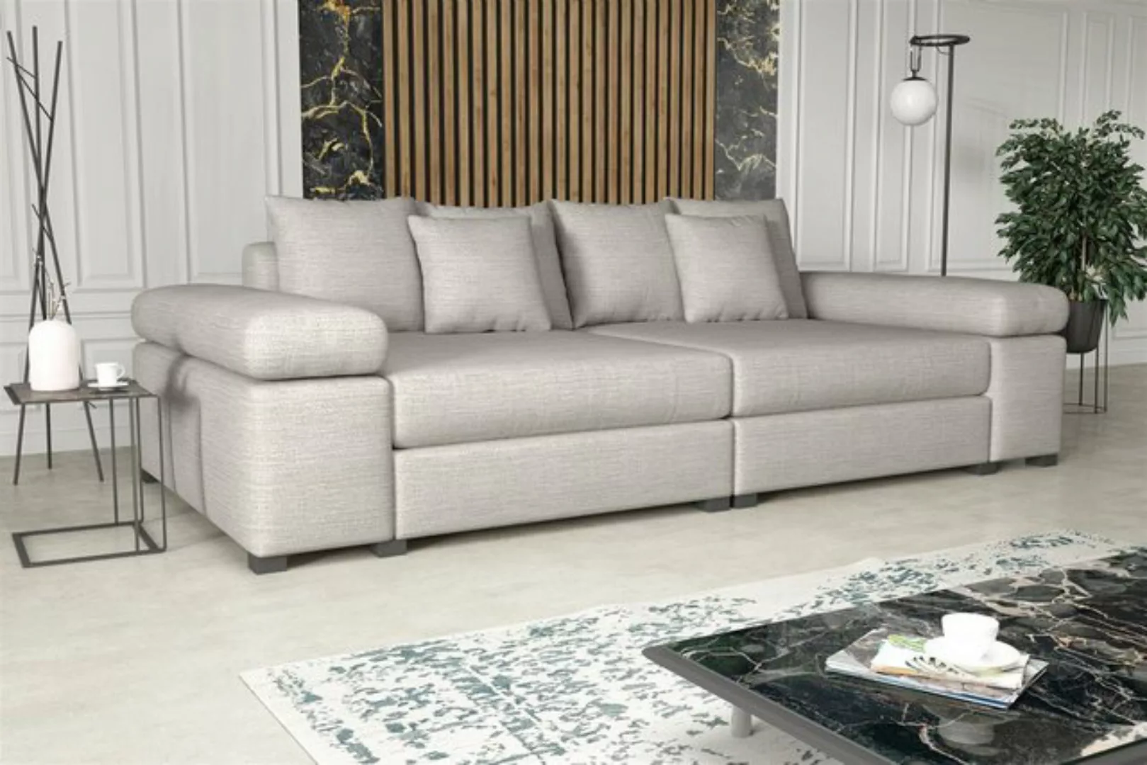 Fun Möbel Big-Sofa Big Sofa Couchgarnitur PORTER Megasofa in Stoff o. Kunst günstig online kaufen