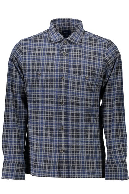 Gant Langarmhemd Elegantes Herren Langarmshirt Blau mit Französischem Krage günstig online kaufen