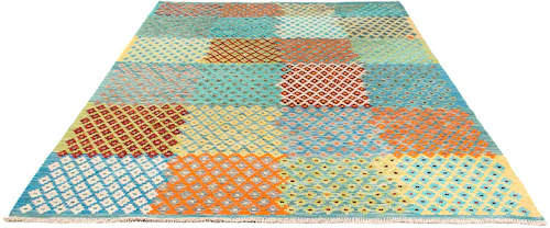 morgenland Wollteppich »Kelim - Splash - 293 x 210 cm - mehrfarbig«, rechte günstig online kaufen