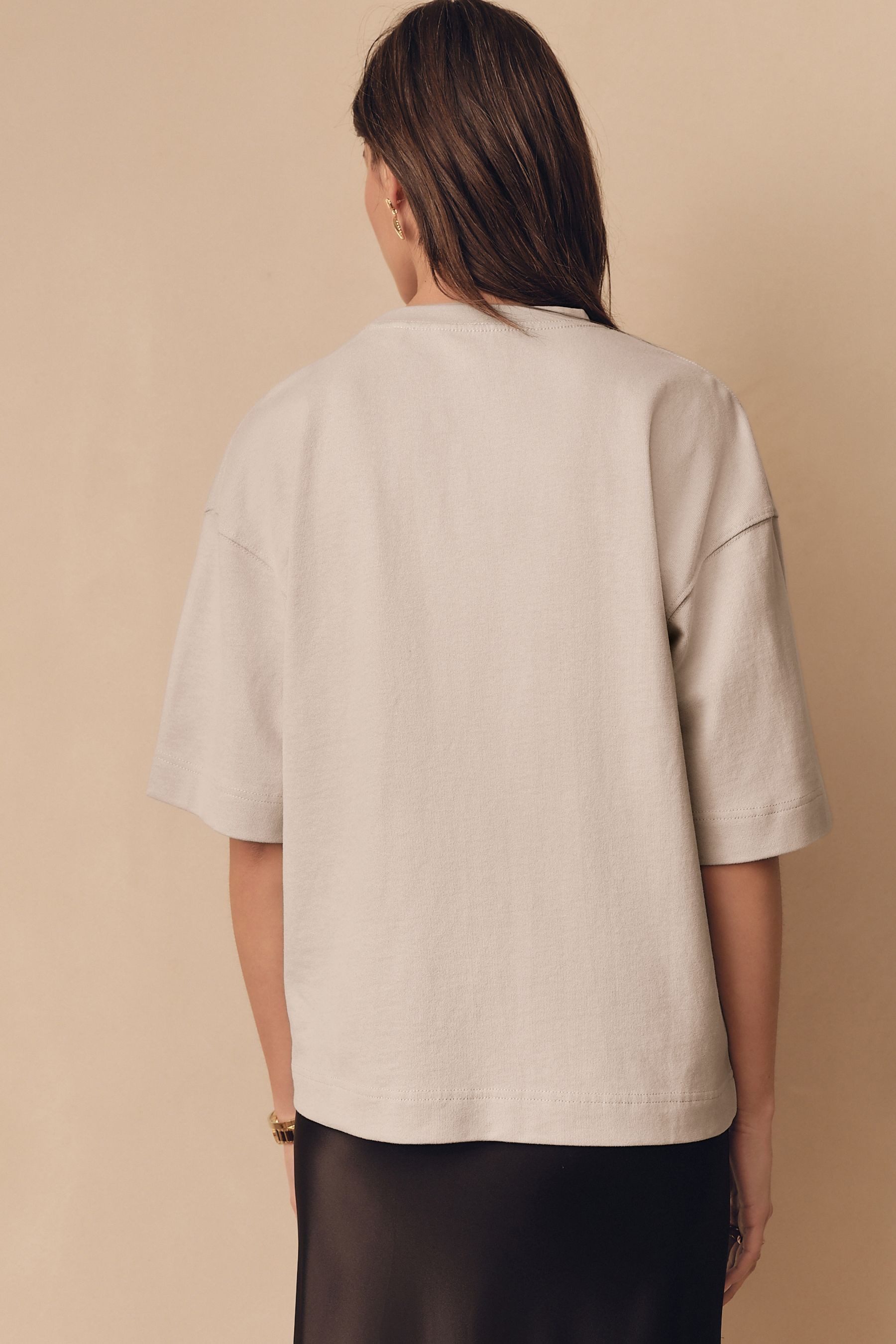Next T-Shirt Oversized Fit Kurzarm-T-Shirt mit günstig online kaufen
