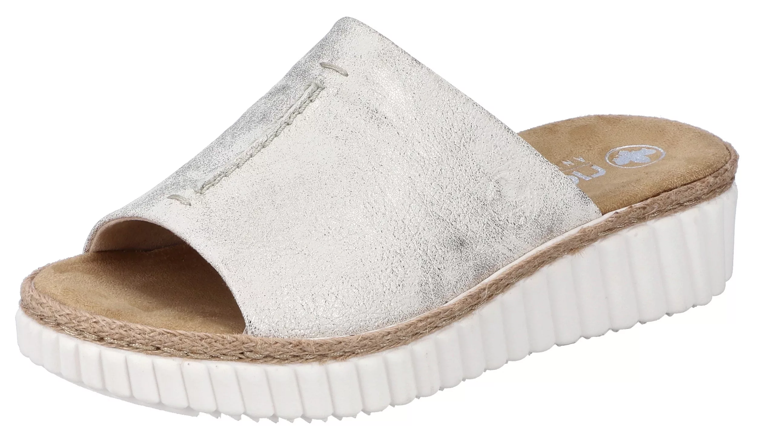 Rieker Pantolette Damen beige günstig online kaufen