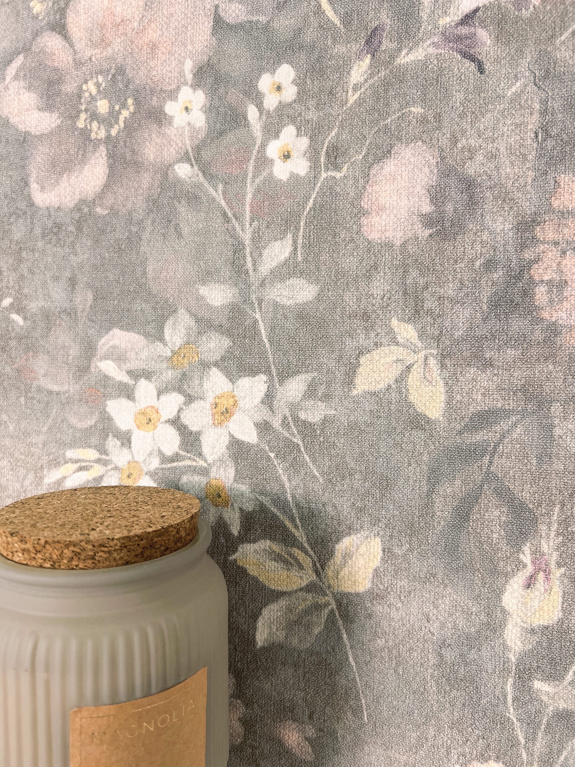 Newroom Vliestapete, Braun Tapete Floral Blumen günstig online kaufen