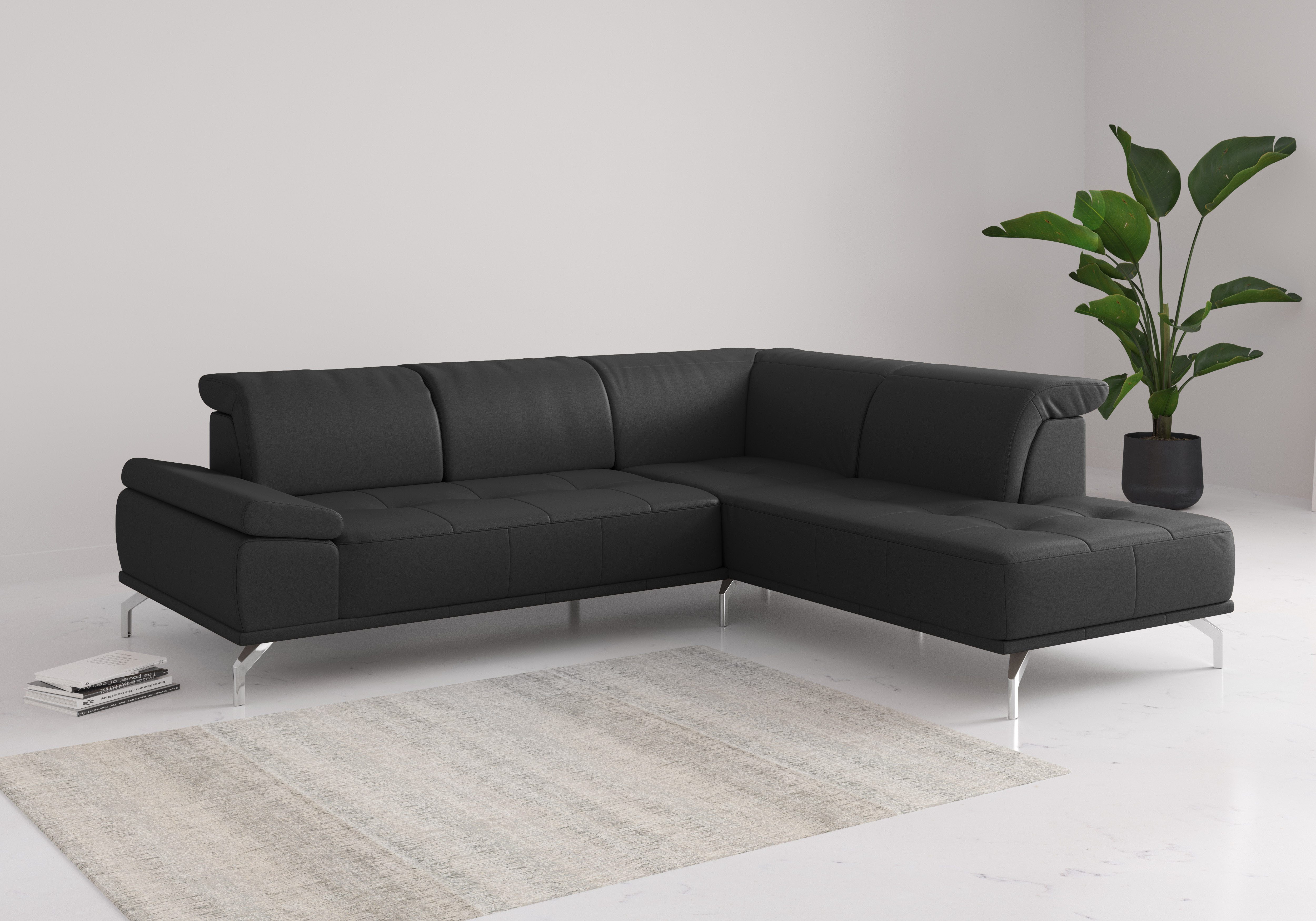 Places of Style Ecksofa "Caluna", Inkl.Sitztiefenverstellung, wahlweise mit günstig online kaufen