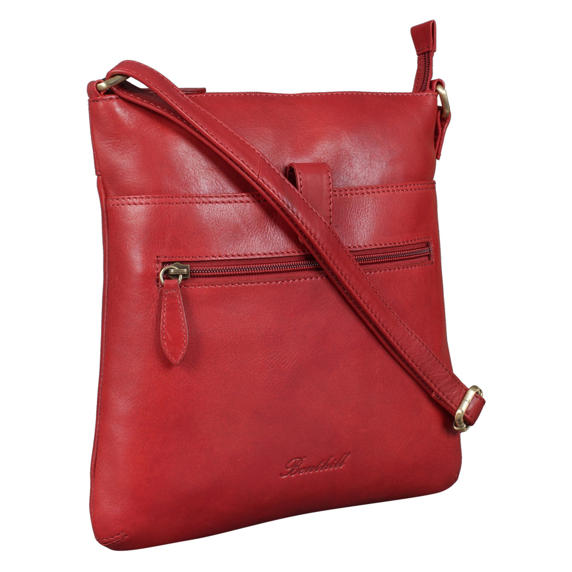 Benthill Umhängetasche Damen Echt Leder Shopper günstig online kaufen
