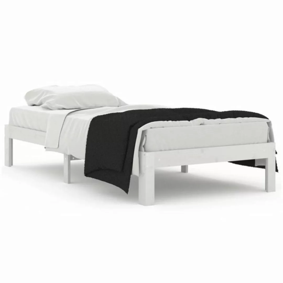 furnicato Bett Massivholzbett Weiß 90x190 cm günstig online kaufen