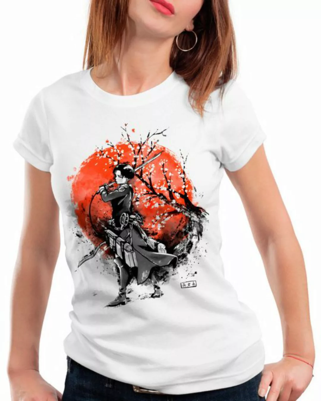 style3 T-Shirt Levi Ink attack on titan anime japan manga aot cosplay günstig online kaufen