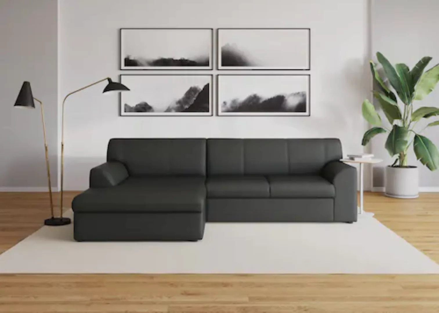 DOMO collection Ecksofa »Topper L-Form«, mit Recamiere, wahlweise mit Schla günstig online kaufen