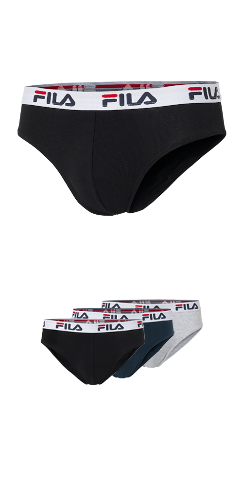 Fila Slip "MAN BRIEF", (3er Pack), mit elastischem Logobund günstig online kaufen