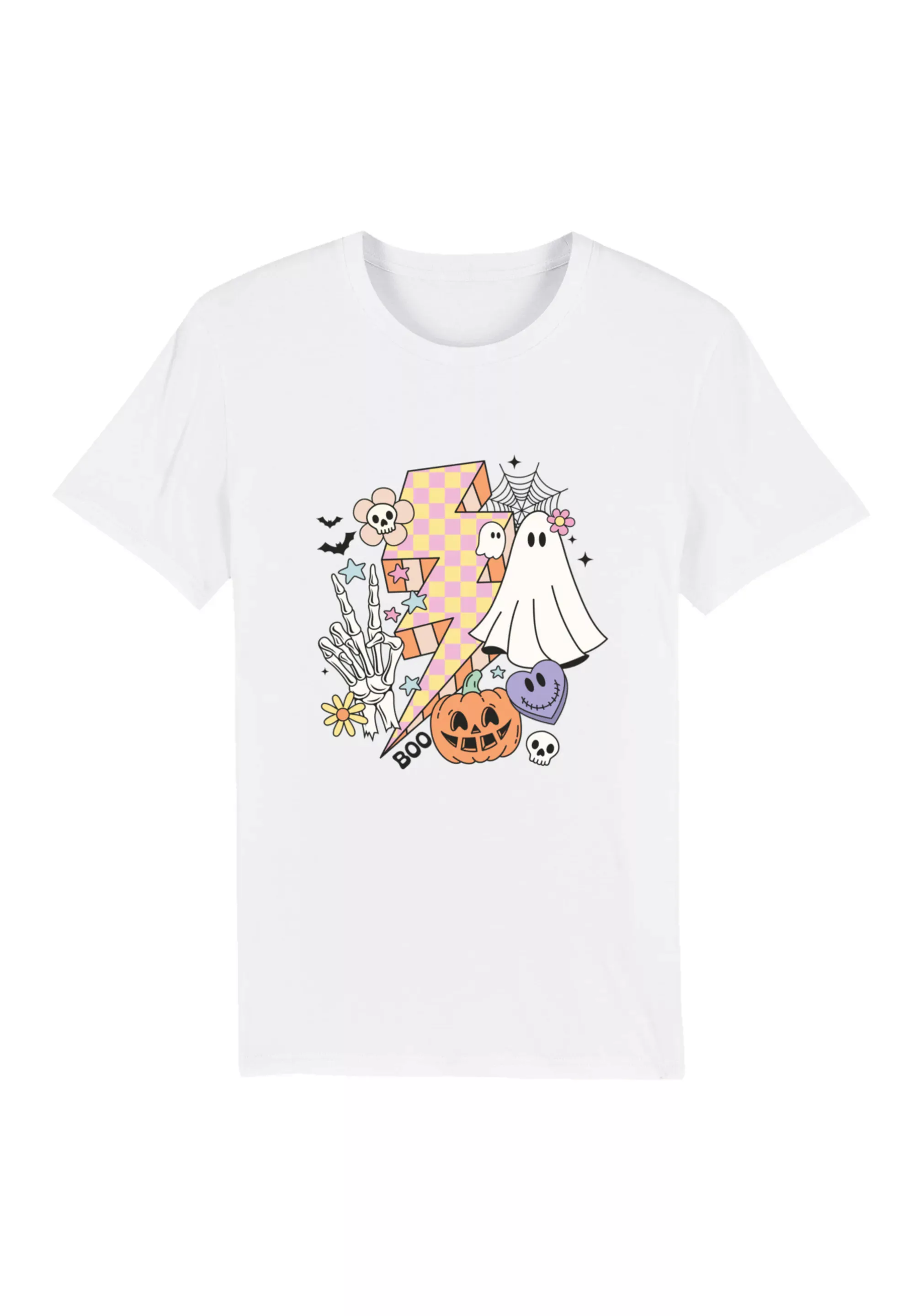 F4NT4STIC T-Shirt "Retro Halloween Lightning", Premium Qualität, Unisex Sch günstig online kaufen