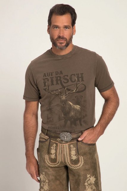 JP1880 T-Shirt T-Shirt Tracht Halbarm großer Print Vintage Look günstig online kaufen