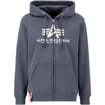 Alpha Industries  Sweatshirt Basic Zip Hoodie BL - greyblack günstig online kaufen