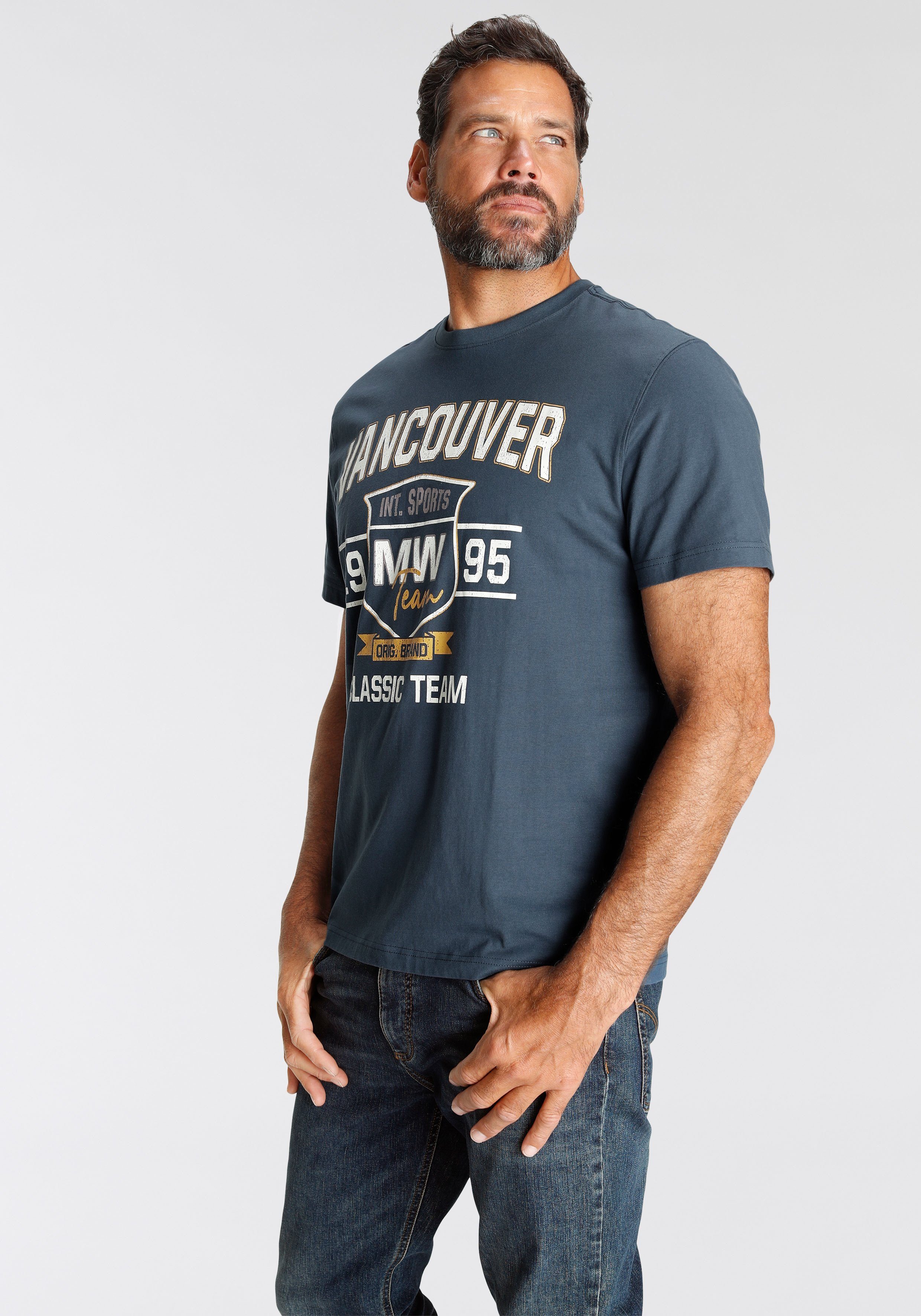 Man's World T-Shirt Kurzarm, bedruckt, Rundhalsausschnitt, günstig online kaufen