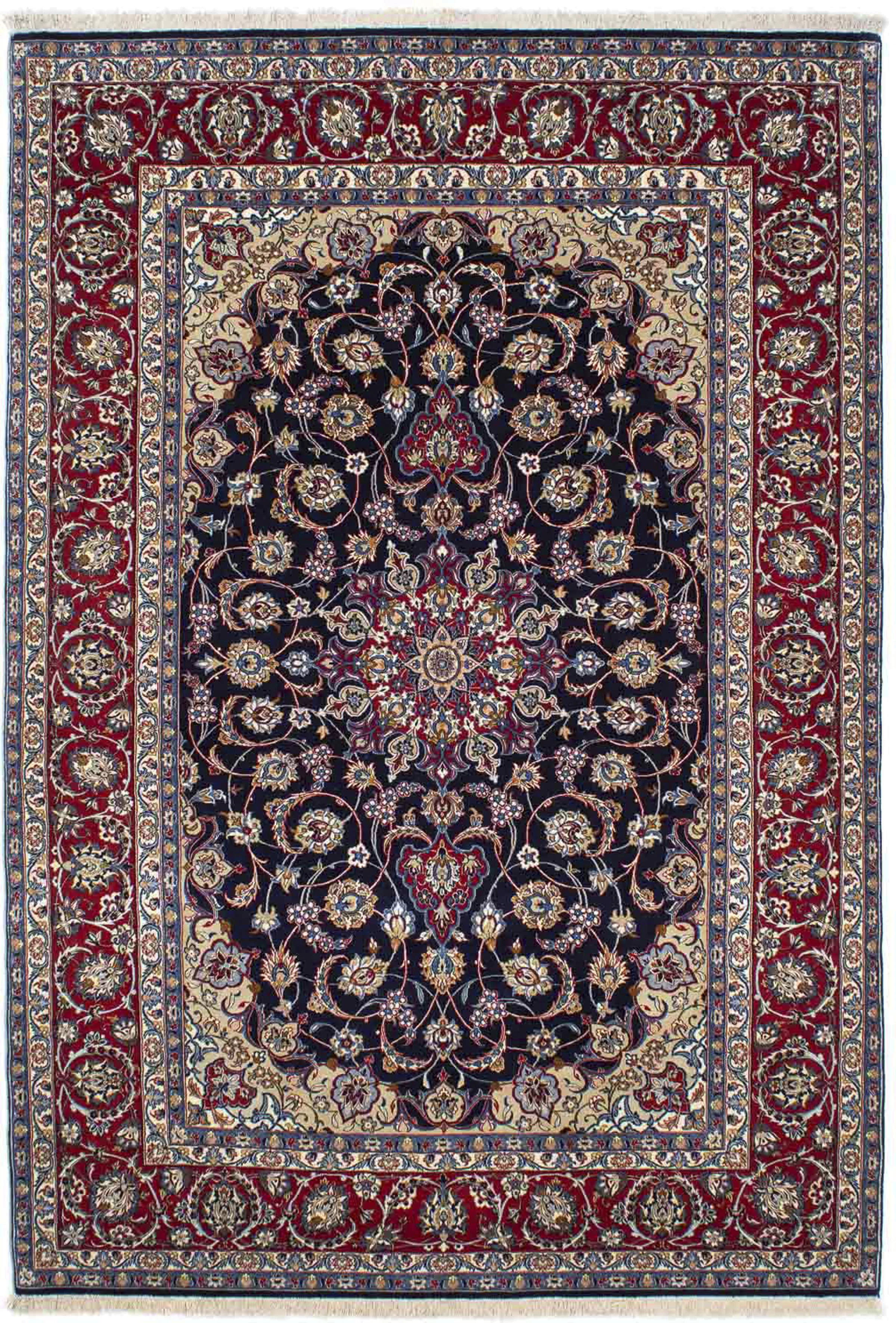 morgenland Orientteppich »Perser - Isfahan - Premium - 233 x 160 cm - dunke günstig online kaufen