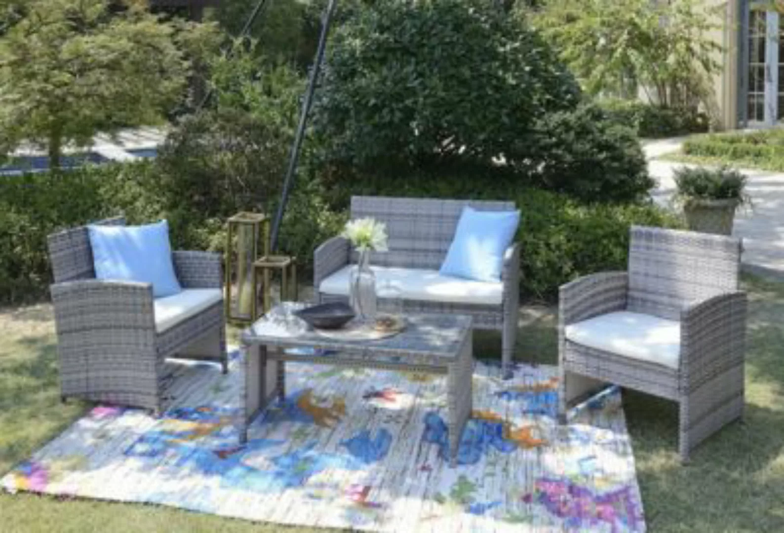 HTI-Line Terrassenmöbel Zypern grau günstig online kaufen