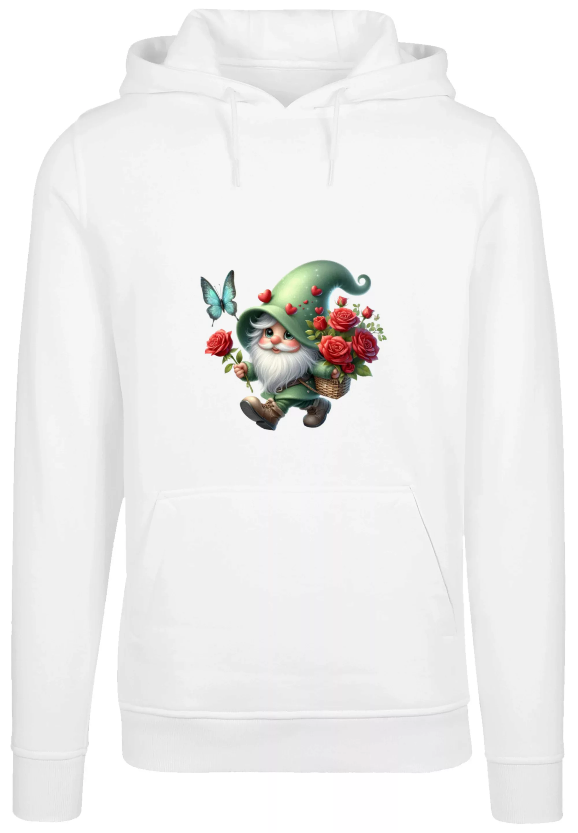 F4NT4STIC Kapuzenpullover "Gnom Frühling Blumen Schmetterling", Premium Qua günstig online kaufen